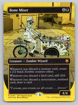 MTG - Bone Miser Borderless - First Place Finish FOIL - Special Guests - Image 1