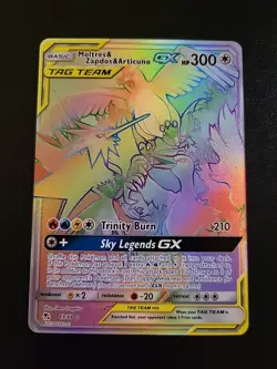 Moltres & Zapdos & Articuno GX - 69/68 - Pokemon Hidden Fates Secret Rare NM - Image 1