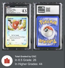 Magikarp 60/97 EX Dragon Reverse Holo Pokemon 2003 Graded CGC 8.5 LOW POP - Image 3