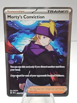 Morty's Conviction 201/162 2024 Pokemon Temporal Forces Full Art Ultra Rare - Image 1