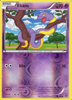 Ekans 47/146 XY Base Set REVERSE HOLO PERFECT MINT! Pokemon - Image 1
