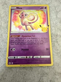 Celebrations Mew 011/025 Holo Rare Pokemon TCG - Image 1