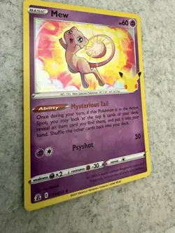 Celebrations Mew 011/025 Holo Rare Pokemon TCG - Image 2