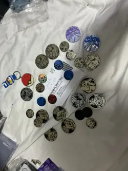 Pokemon TCG Accessory Huge Lot - ETB, Coins, Dice, pins - Image 2