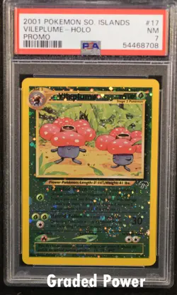 Southern Islands Vileplume PSA 7 REVERSE HOLO (8708) 17/18 Pokemon - Image 1