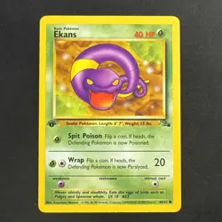 Ekans 46/62 Fossil 1st Edition Pokemon - Image 1