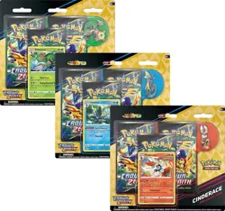 Pokemon TCG Crown Zenith Pin Collection [Set of 3] (CRZ English Sealed) - Image 1