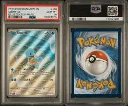 2023 POKEMON MEW EN-151 ILLUSTRATION RARE #170 SQUIRTLE PSA 10 - Image 5