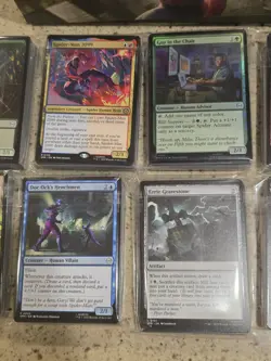 MTG Spider-Man 592 Card LOT, RARES, UNCOMMONS, COMMONS AND BOX - Image 3