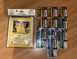 Lot of 10 Japanese Pokemon Card Booster Packs + Bonus Oversize Binder - Image 3