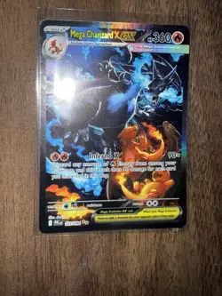 Mega Charizard x Ex 125/094 SR Full Art Pokemon Card English Mint Condition - Image 1