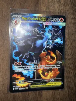 Mega Charizard x Ex 125/094 SR Full Art Pokemon Card English Mint Condition - Image 2