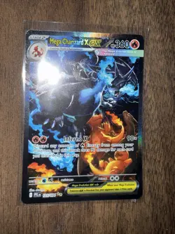 Mega Charizard x Ex 125/094 SR Full Art Pokemon Card English Mint Condition - Image 3