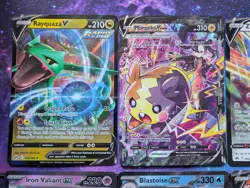 Pokemon Jumbo Card Lot of 10 Pokemon TCG Rayquaza, Blastoise + More - Image 2
