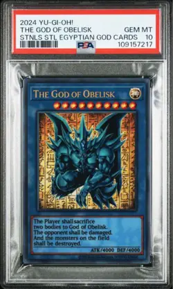PSA 10 Yu-Gi-Oh! TCG 25th Stainless Steel Egyptian God Cards Continuous Japanese - Image 2