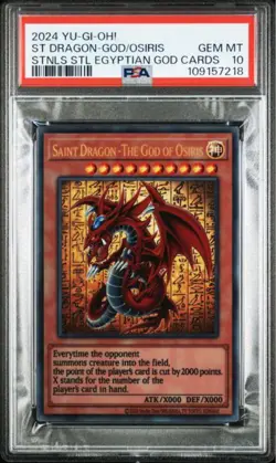 PSA 10 Yu-Gi-Oh! TCG 25th Stainless Steel Egyptian God Cards Continuous Japanese - Image 4