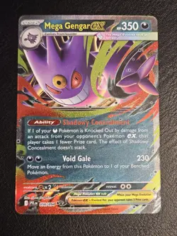 Mega Gengar ex 056/094 Phantasmal Flames Double Rare Holo Pokemon Card NM - Image 2