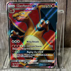 Charizard GX SM60 Sun & Moon Full Art Black Star Promo Holo Pokemon Card MP - Image 1