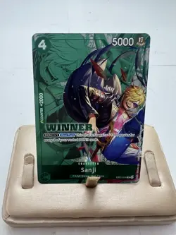 One piece Card Game Sanji EB01-014 2025 Tournament Pack Vol. 1 Winner English - Image 1