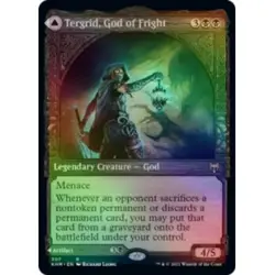FOIL TERGRID, GOD OF FRIGHT (SHOWCASE) Kaldheim KHM Magic MTG MINT CARD - Image 1