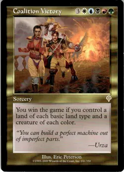 2000 Magic The Gathering Invasion Coalition Victory #241 Light Play - Image 1