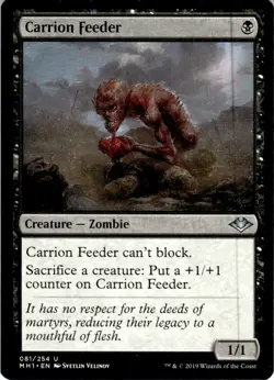 2019 Magic The Gathering Modern Horizons Carrion Feeder #81 Light Play - Image 1