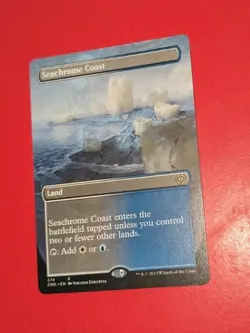 MTG *BORDERLESS*Phyrexia: All will be One Rare SEACHROME COAST NM - Image 1