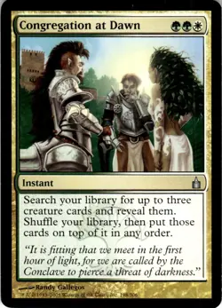 2005 Ravnica: City of Guilds Congregation at Dawn #198 Light Play - Image 1