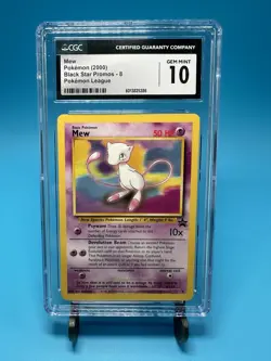 Pokemon 2000 Mew Black Star Promo CGC 10 Non-Holo - Image 1