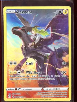 Zekrom Full Art Trainer Gallery NM TG05/TG30 SWSH Brilliant Stars Pokemon - Image 1