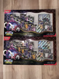 Pokemon TCG Paldean Fates Great Tusk & Iron Treads Premium Collection x 2 - Image 1