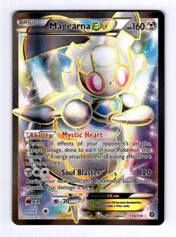 Magearna EX (Full Art) XY - Steam Siege #110 (2016) Ultra Rare Holo NM Pokemon - Image 1