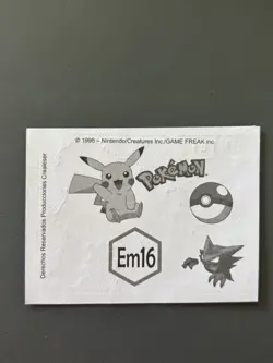Entei #Em16 Slammer Sticker Kanto Peru Edition Pokemon - Image 2
