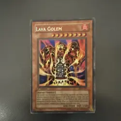 Yu-Gi-Oh! TCG Lava Golem Pharaonic Guardian PGD-107 1st Edition Secret Rare - Image 1
