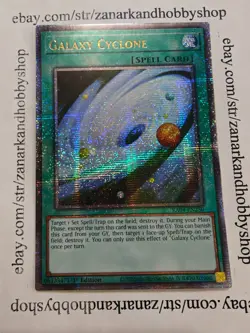 YuGiOh Galaxy Cyclone RA04-EN250 Quarter Century Secret Rare - Image 1