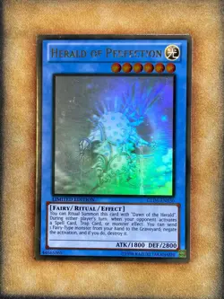 Yugioh Herald of Perfection GLD5-EN030 Gold Ghost Rare Limited Edition NM - Image 1