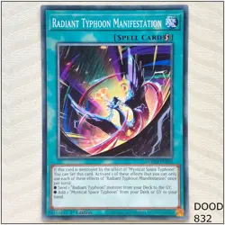 Radiant Typhoon Manifestation - DOOD-EN062 - Common 1st Edition Yugioh - Image 1