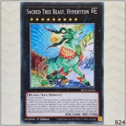 Sacred Tree Beast, Hyperyton - MP22-EN026 - Common 1st Edition Yugioh - Image 1