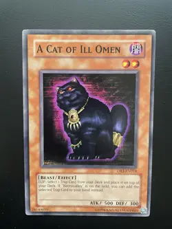 Yugioh A Cat of Ill Omen DR1-EN018 Unlimited Edition Common NM/LP - Image 1