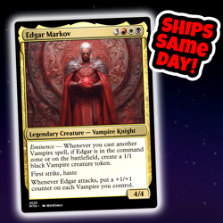 Edgar Markov - Custom Art Magic: The Gathering Playtest Card - Commander EDH - Image 1