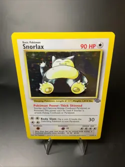 Jungle Snorlax 11/64 Holo Rare Vintage Pokemon Card NM WOTC 1999 - Image 1