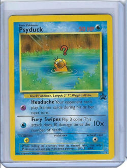 2000 WoTC POKEMON TCG PSYDUCK BLACK STAR PROMO CARD #20 - LP - Image 1