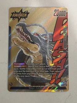 Shenron Leader Alt Art Gold Manga Booster 02 Dragon Ball Fusion World Card Super - Image 1