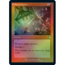 FOIL SHENANIGANS (RETRO FRAME) (FOIL ETCHED) X4 Modern Horizons Magic MTG CARD - Image 1