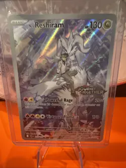 Pokemon TCG N’s Reshiram 167/159 Journey Together Stamped Promo Pokemon Card - Image 1