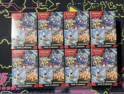 Stellar Crown Scarlet & Violet 6 Pack Booster Bundle Pokemon Card TCG New Sealed - Image 2