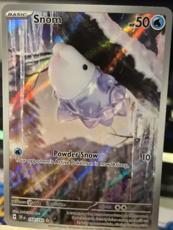 Pokemon TCG Snom 168/162 Temporal Forces Illustration Card - Image 1