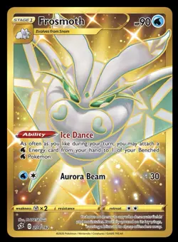 Pokemon TCG Frosmoth Secret Rare Holo Card Sword & Shield Shining Fates 204/192 - Image 1