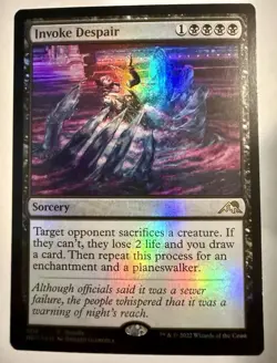 1x Invoke Despair (506) | FOIL Promo | Kamigawa Neon Dynasty | MTG Magic Cards - Image 1
