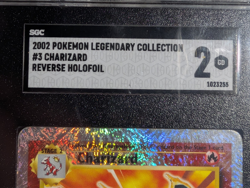 2002 Pokemon Legendary Collection Charizard Reverse Foil Holo Card #3 - SGC 2 - Image 5